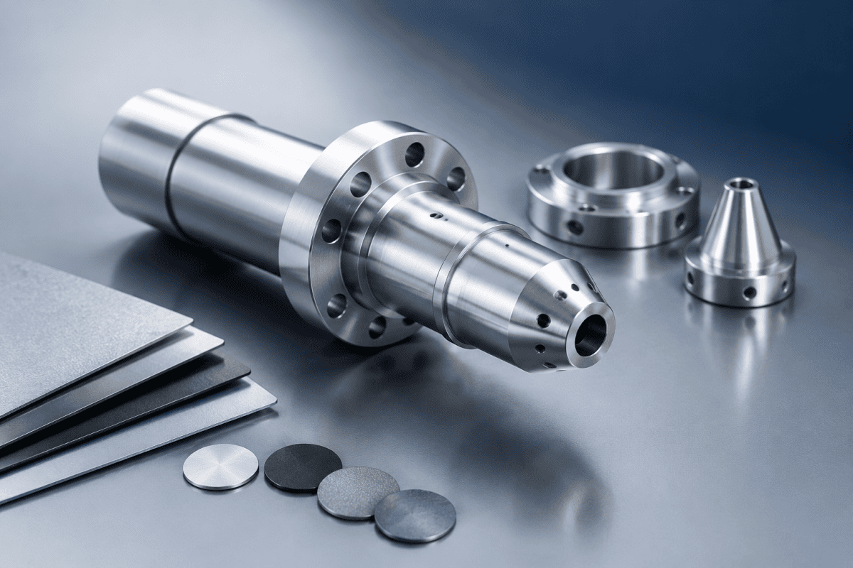 Illustration of Aluminum OVD Burner Components: Material Selection and Surface Treatment