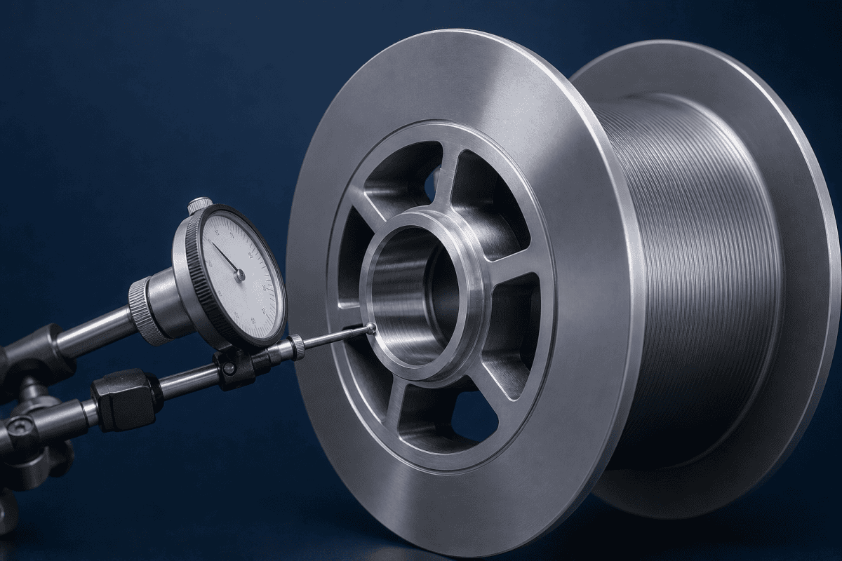 Illustration of Custom Optical Fiber Winding Spool Hubs: Bore and Shaft Interface Checks