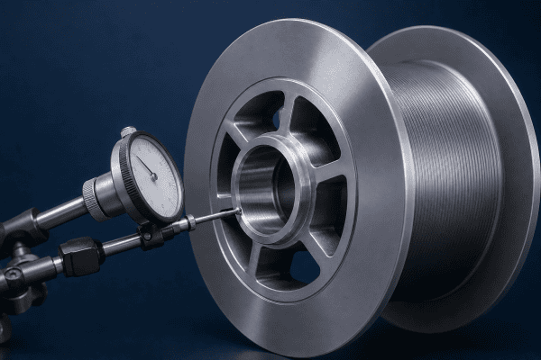Illustration of Custom Optical Fiber Winding Spool Hubs: Bore and Shaft Interface Checks
