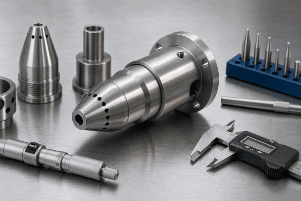 Illustration of Custom VAD Core Deposition Burner Parts: Manufacturing Specification Guide