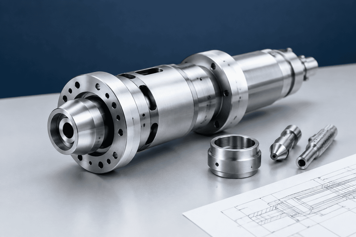 Illustration of Custom VAD Core Deposition Burner Parts: Manufacturing Specification Guide
