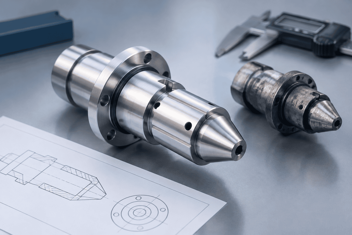 Illustration of Deposition Burner Reverse Engineering: Avoiding Dimensional Errors