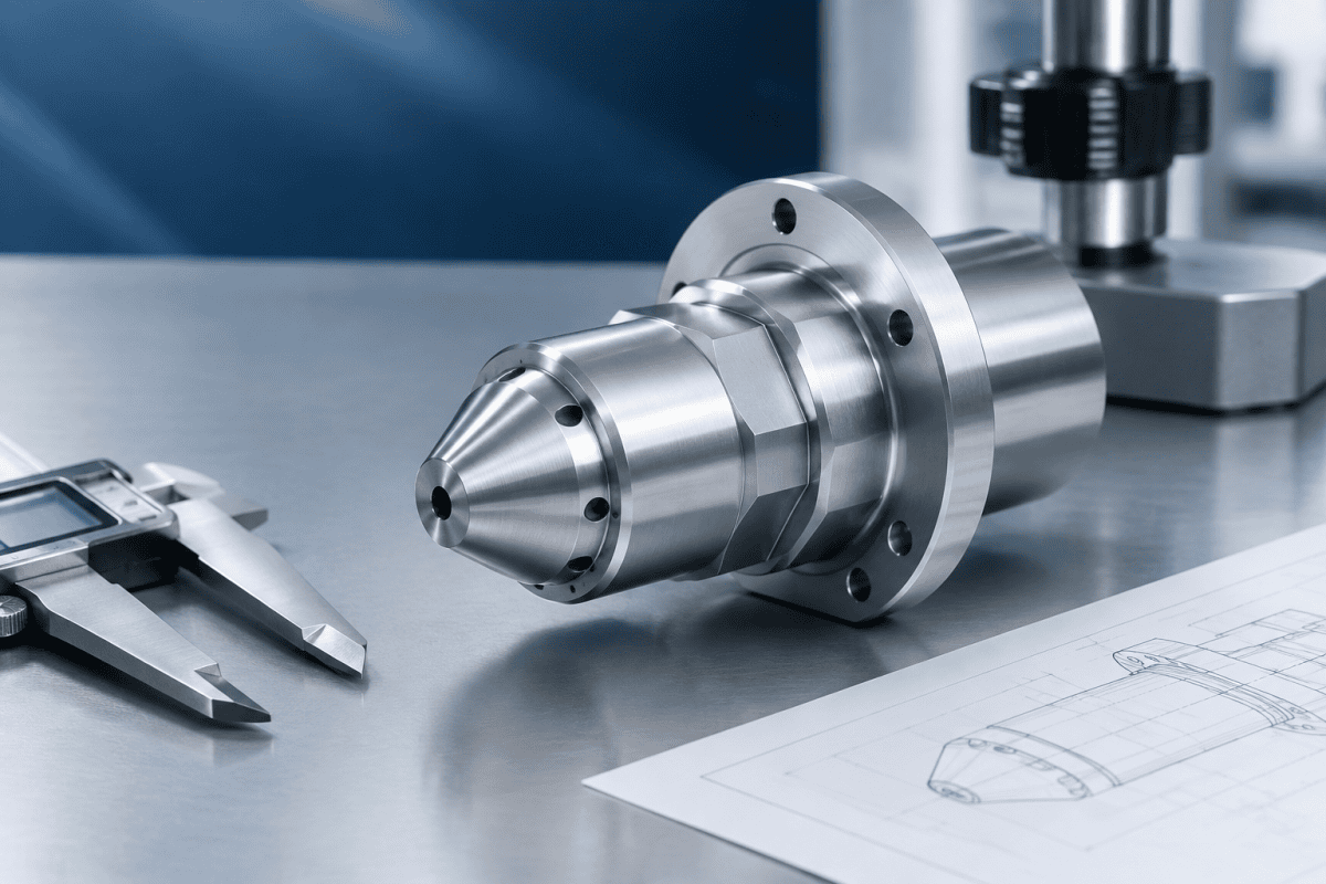 Illustration of Nextrom OVD Burner Nozzle Replacement: Dimensions and Connections to Verify