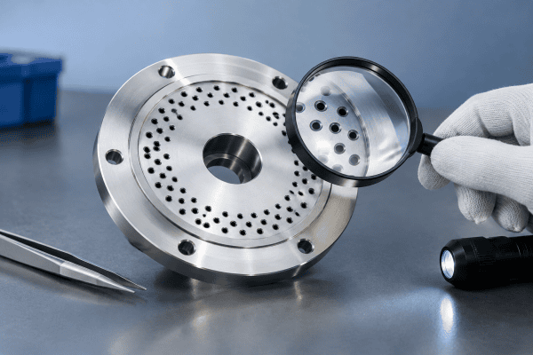 Illustration of OVD Burner Faceplate Replacement: Hole Geometry and Inspection