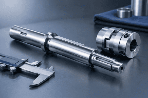 Illustration of Preform Rotation Shafts and Couplings: Dimensions to Verify Before Replacement