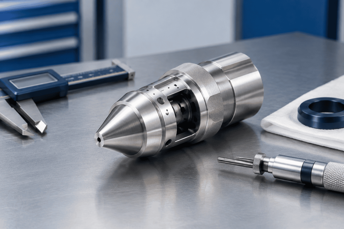 Illustration of VAD Burner Nozzle Replacement: Dimensional and Assembly Checks