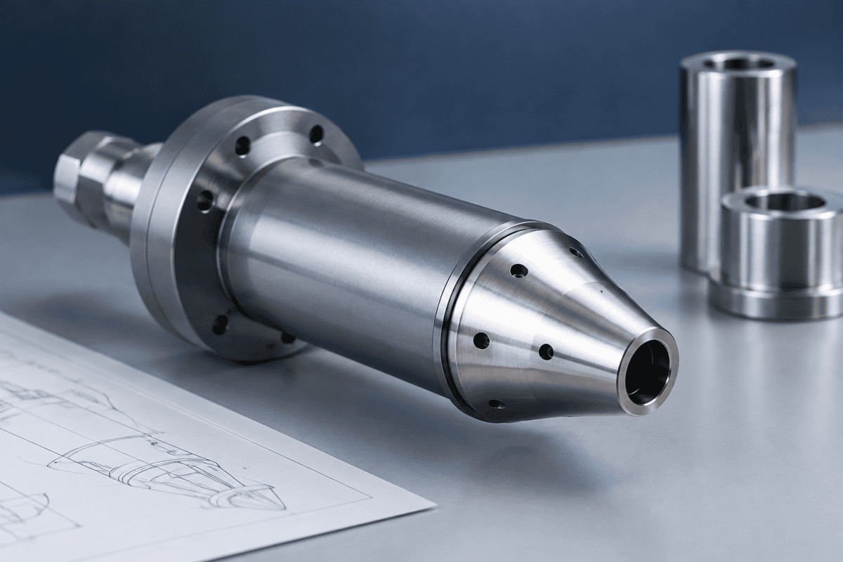 Illustration of VAD Cladding Burner Components: Key Questions Before Custom Machining