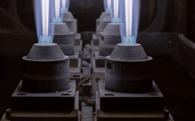 MCVD heating nozzle