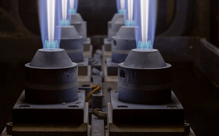 MCVD heating nozzle